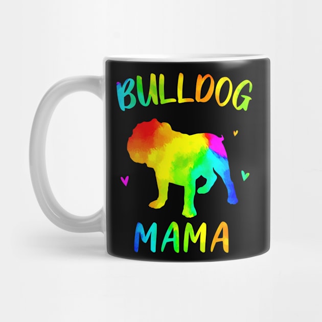 Bulldog Mama Colorful by snnt